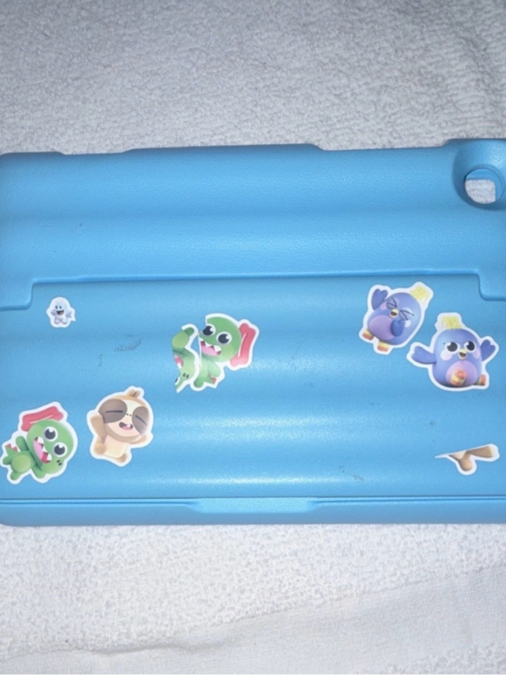 Samsung Light Blue Kids Tablet Case with Playful Stickers